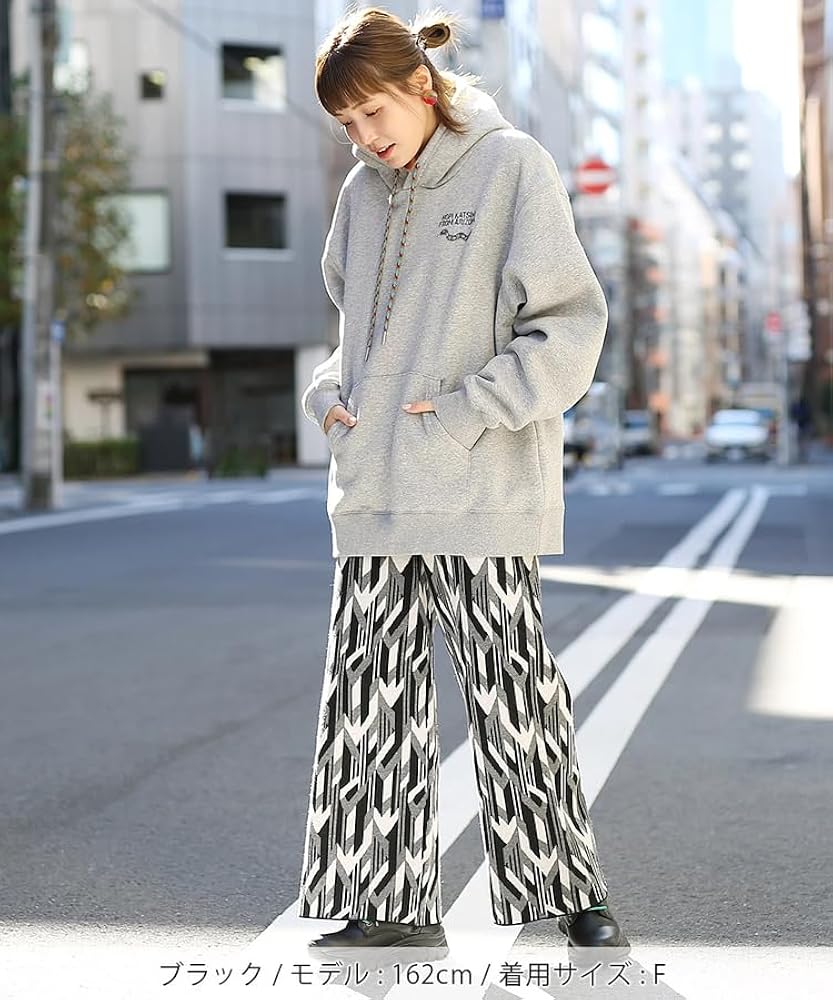 Amazon | [チチカカ] キカ柄 ニット パンツ レディース ロング